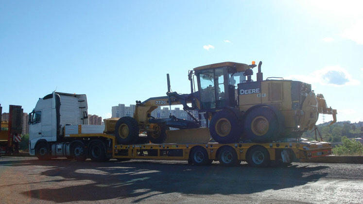 транспортировки низкорамным тралом Лобня